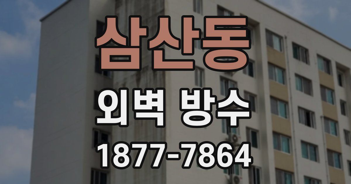 삼산동 외벽 방수