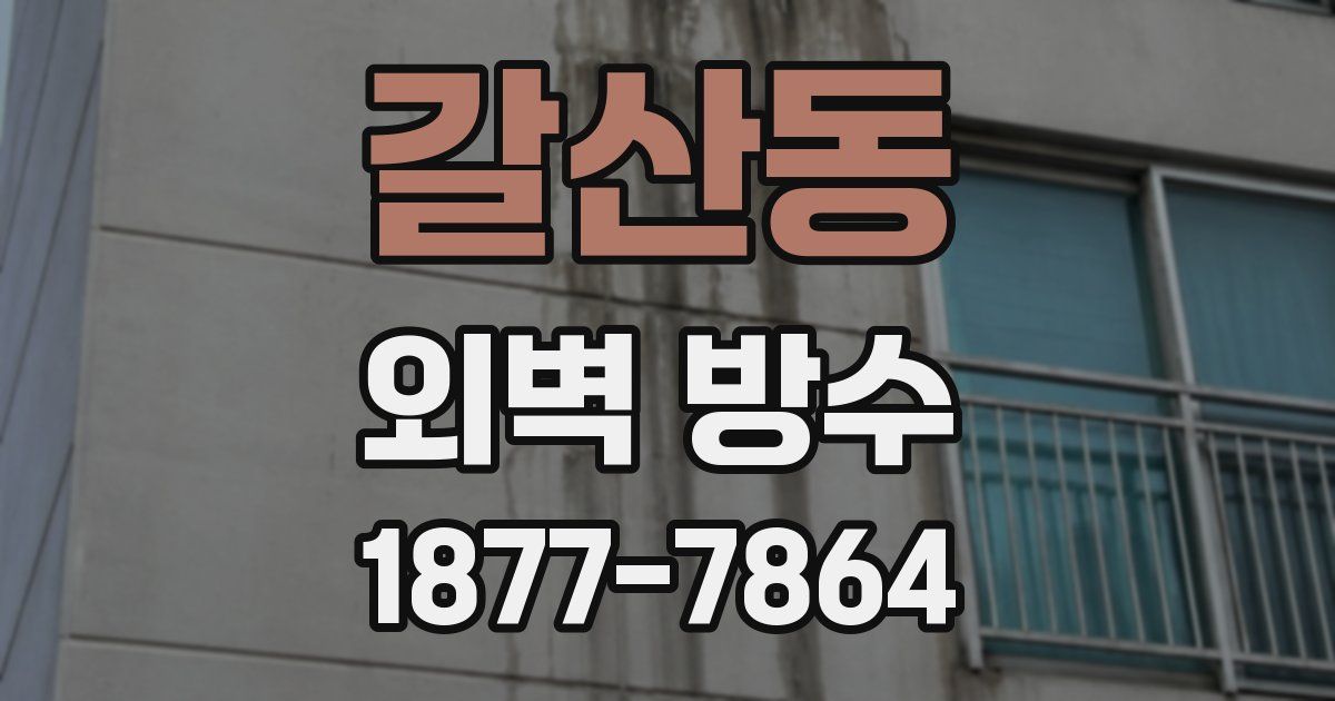갈산동 외벽 방수