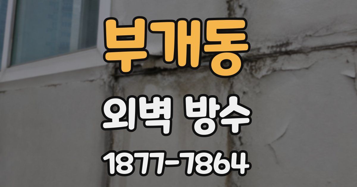 부개동 외벽 방수