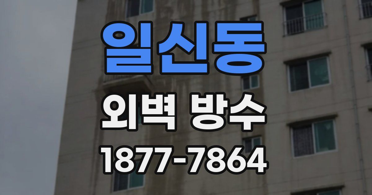 일신동 외벽 방수