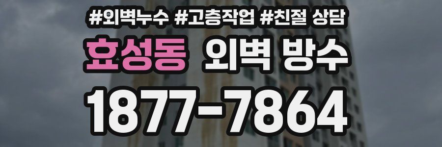 효성동 외벽 방수