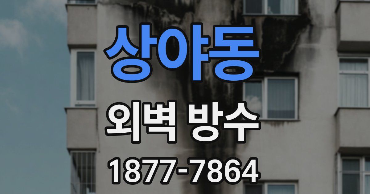 상야동 외벽 방수