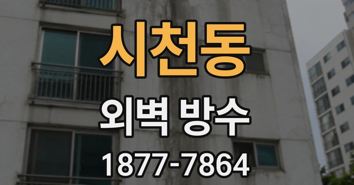 시천동 외벽 방수
