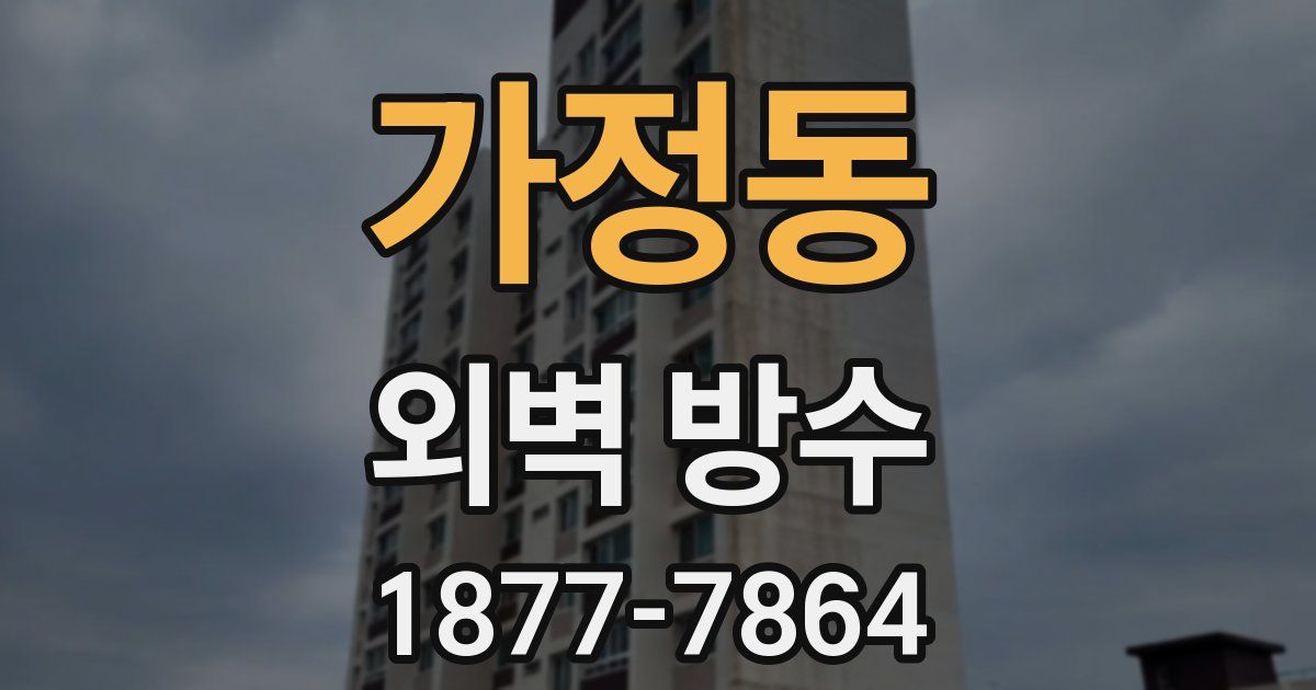 가정동 외벽 방수