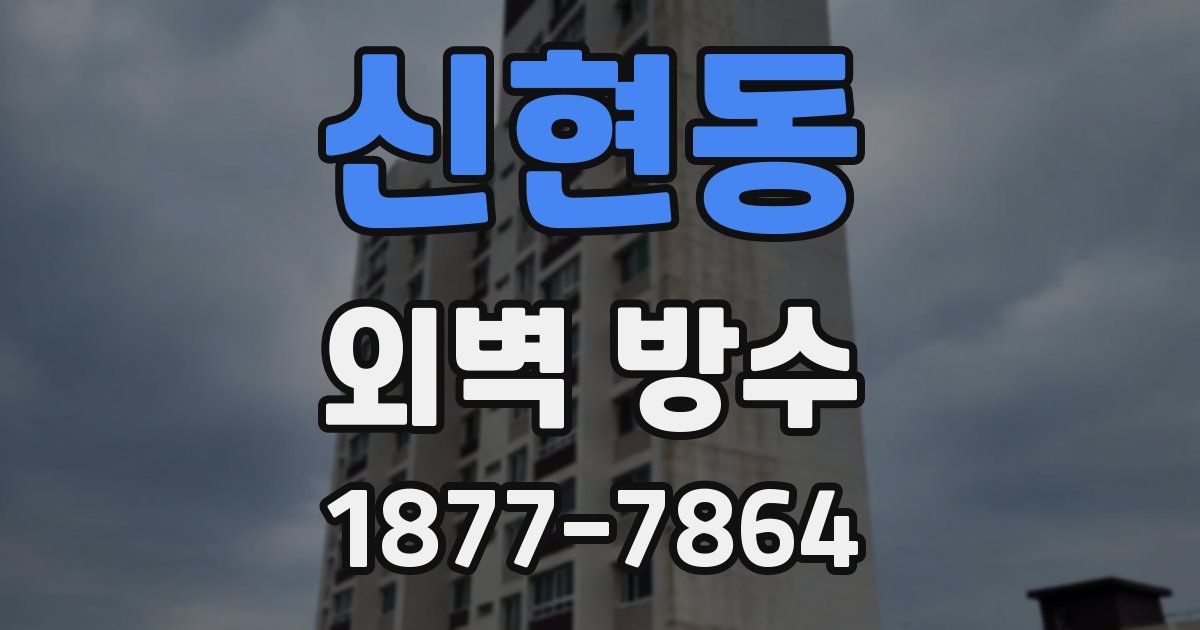 신현동 외벽 방수