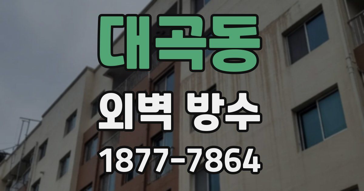 대곡동 외벽 방수