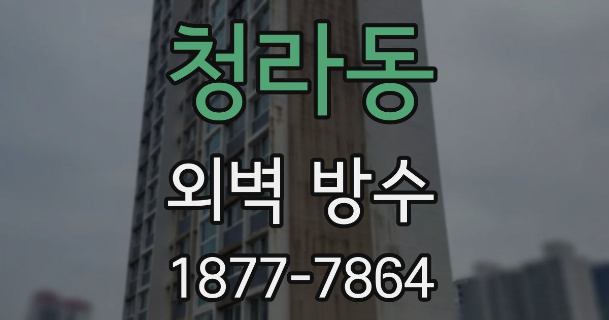 청라동 외벽 방수