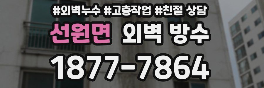 선원면 외벽 방수