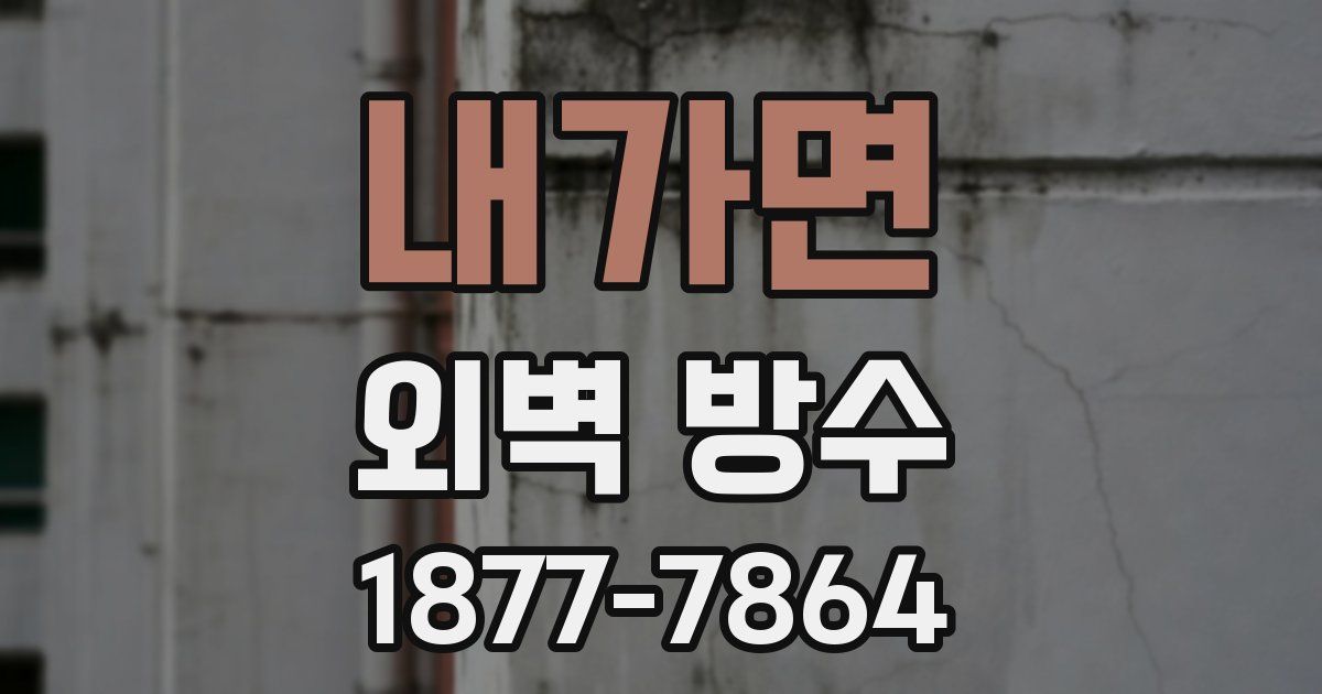 내가면 외벽 방수