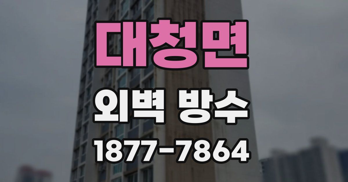 대청면 외벽 방수