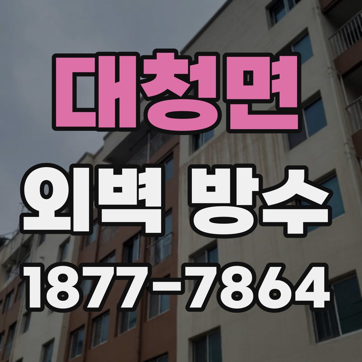 대청면 외벽 방수