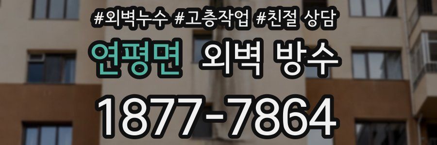 연평면 외벽 방수