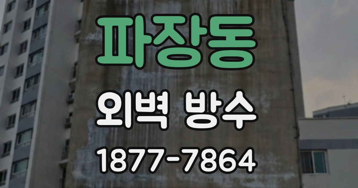 파장동 외벽 방수