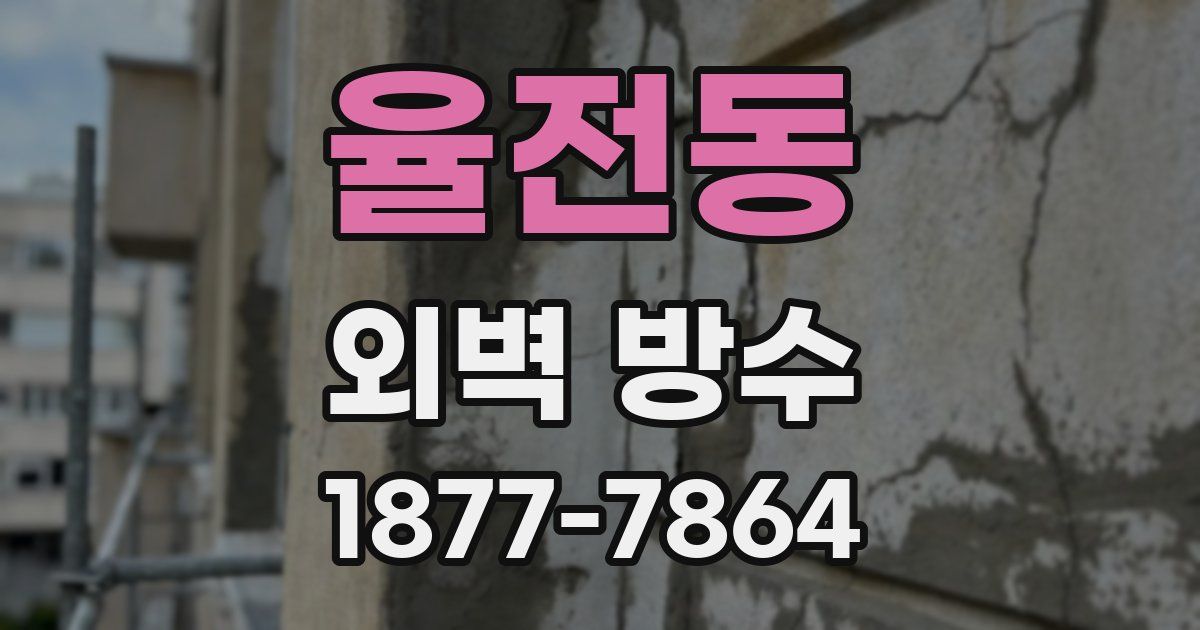 율전동 외벽 방수