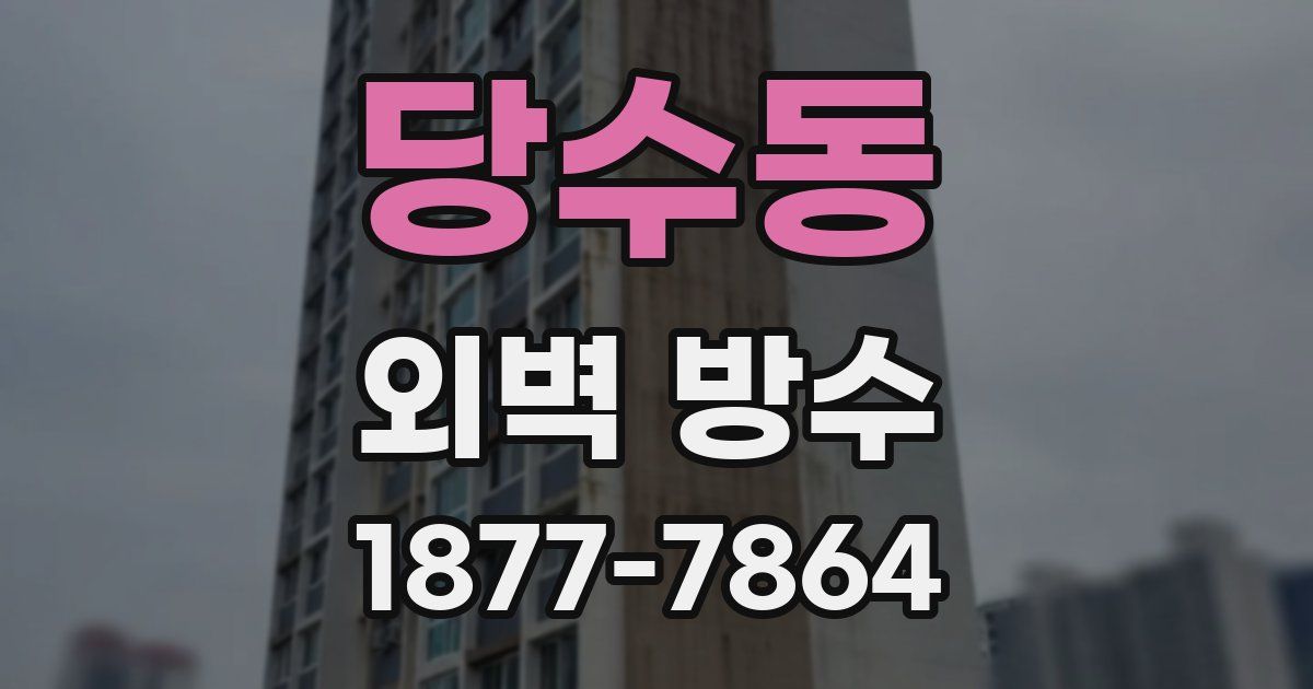 당수동 외벽 방수