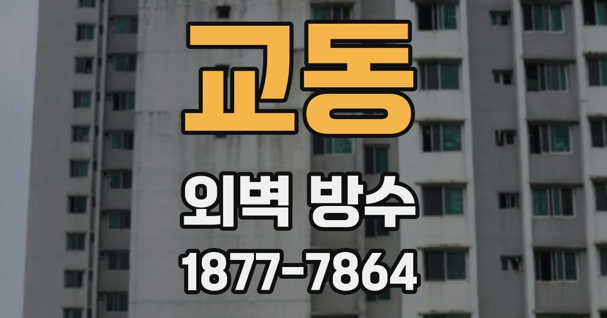 교동 외벽 방수