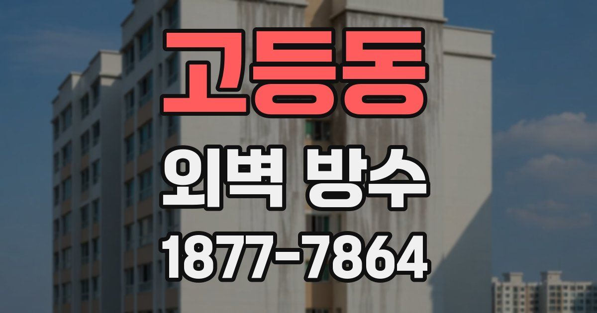 고등동 외벽 방수