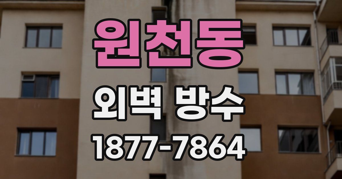 원천동 외벽 방수