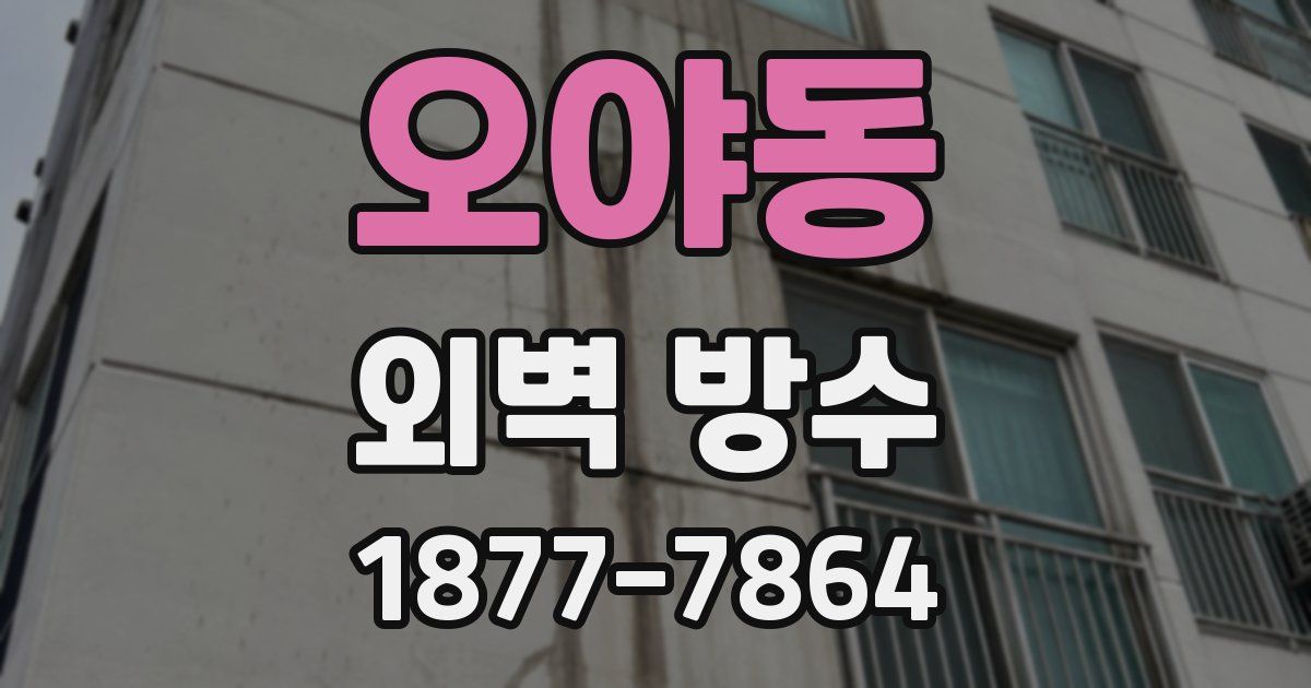 오야동 외벽 방수
