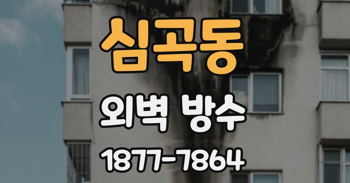 심곡동 외벽 방수