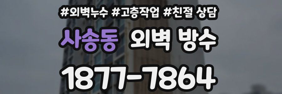 사송동 외벽 방수