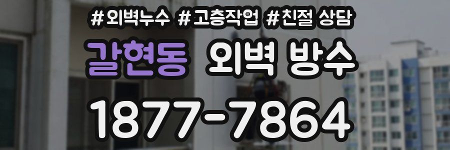 갈현동 외벽 방수