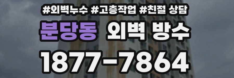 분당동 외벽 방수