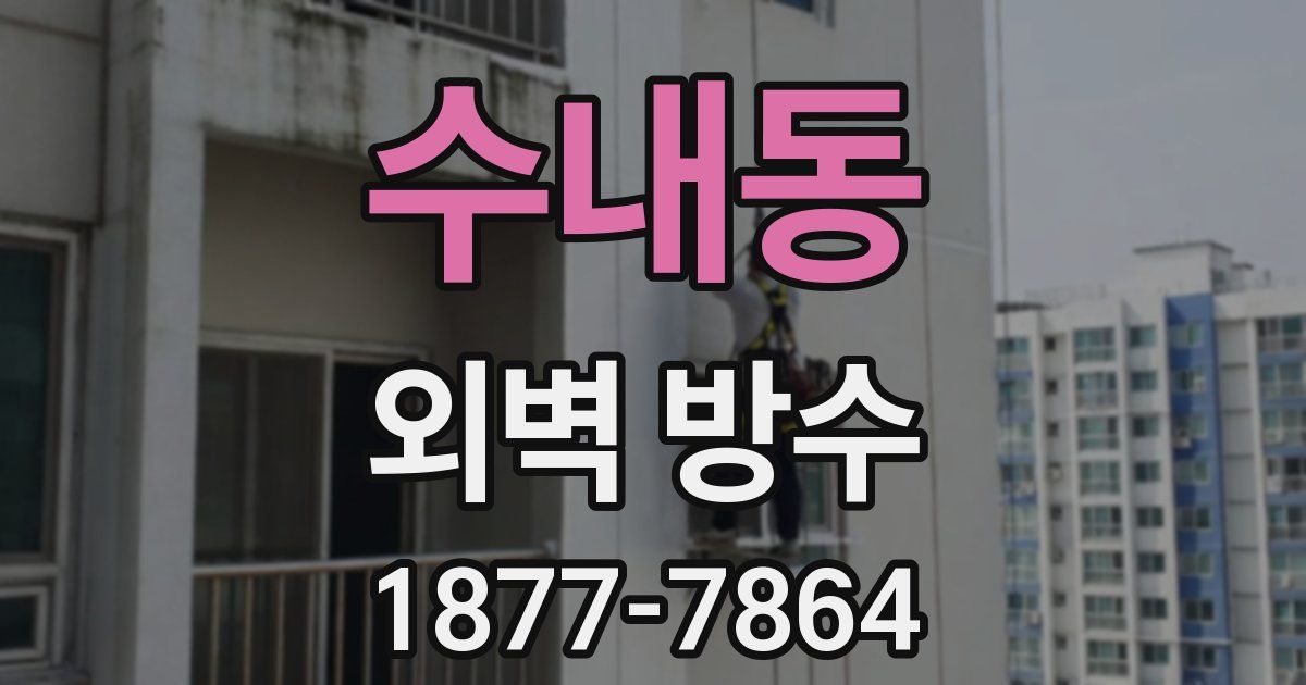 수내동 외벽 방수