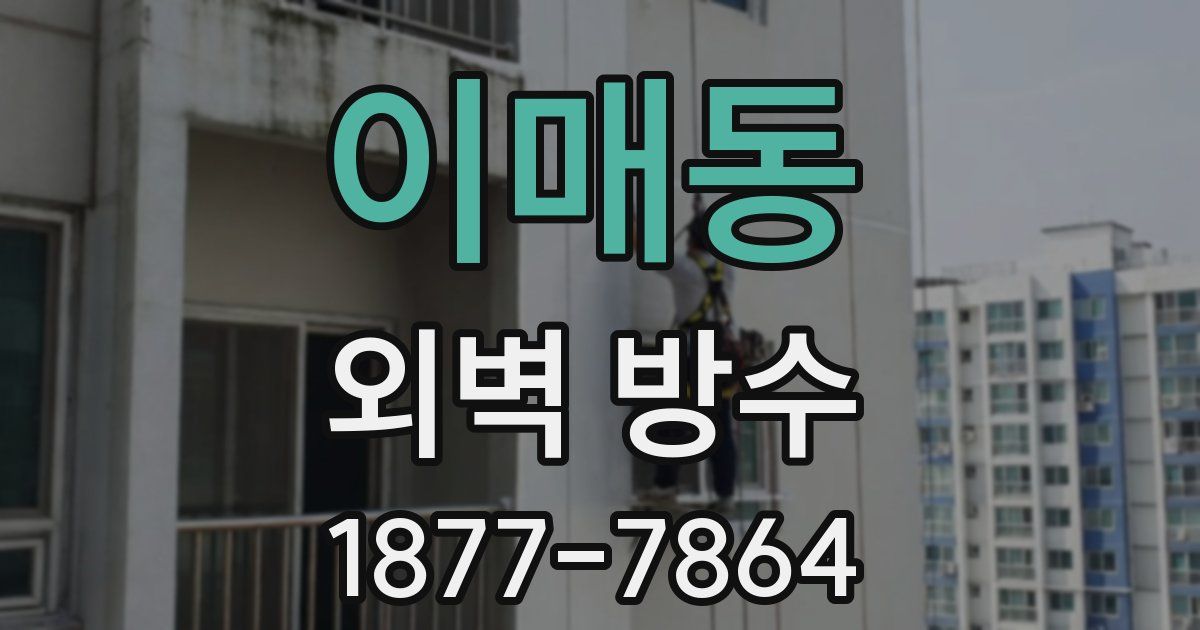 이매동 외벽 방수