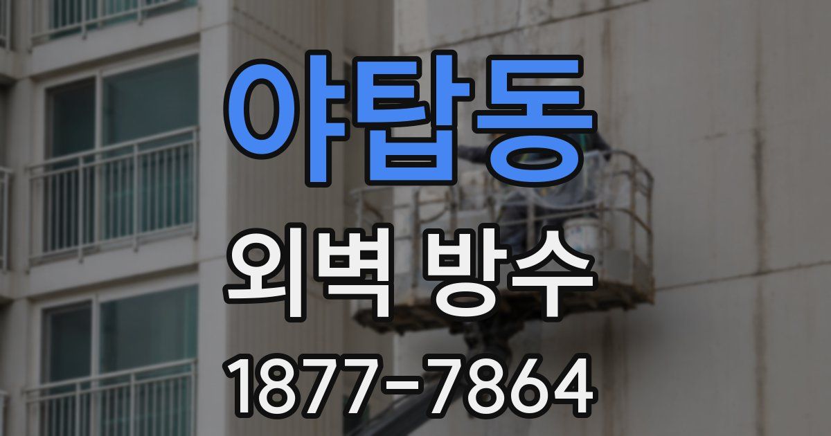 야탑동 외벽 방수