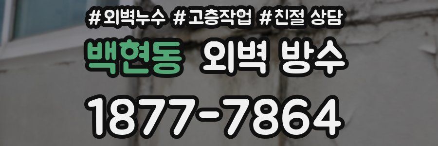 백현동 외벽 방수