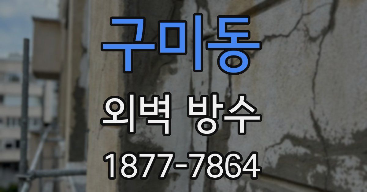 구미동 외벽 방수