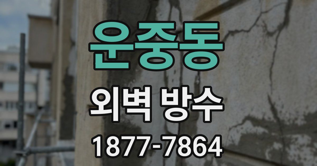 운중동 외벽 방수