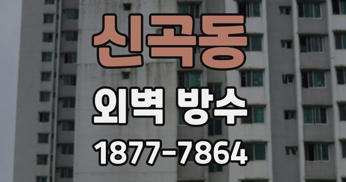 신곡동 외벽 방수