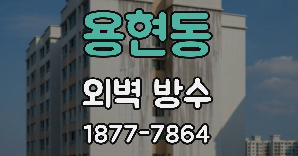 용현동 외벽 방수