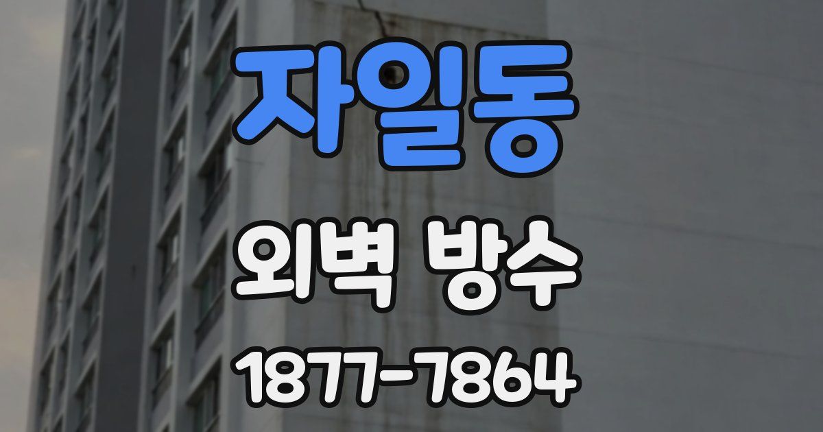 자일동 외벽 방수