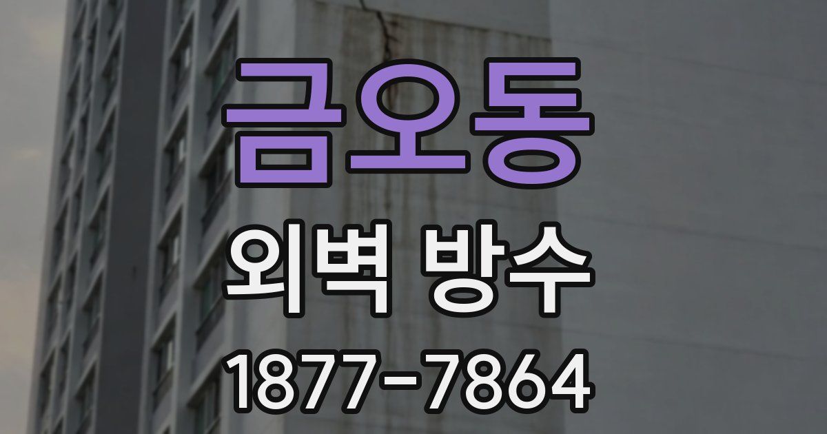 금오동 외벽 방수