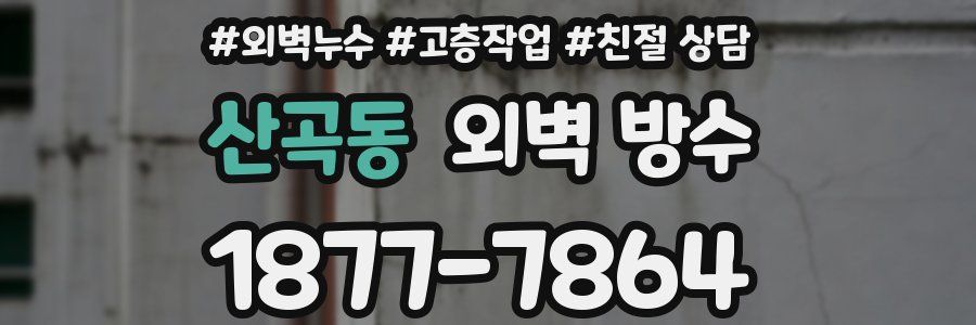 산곡동 외벽 방수