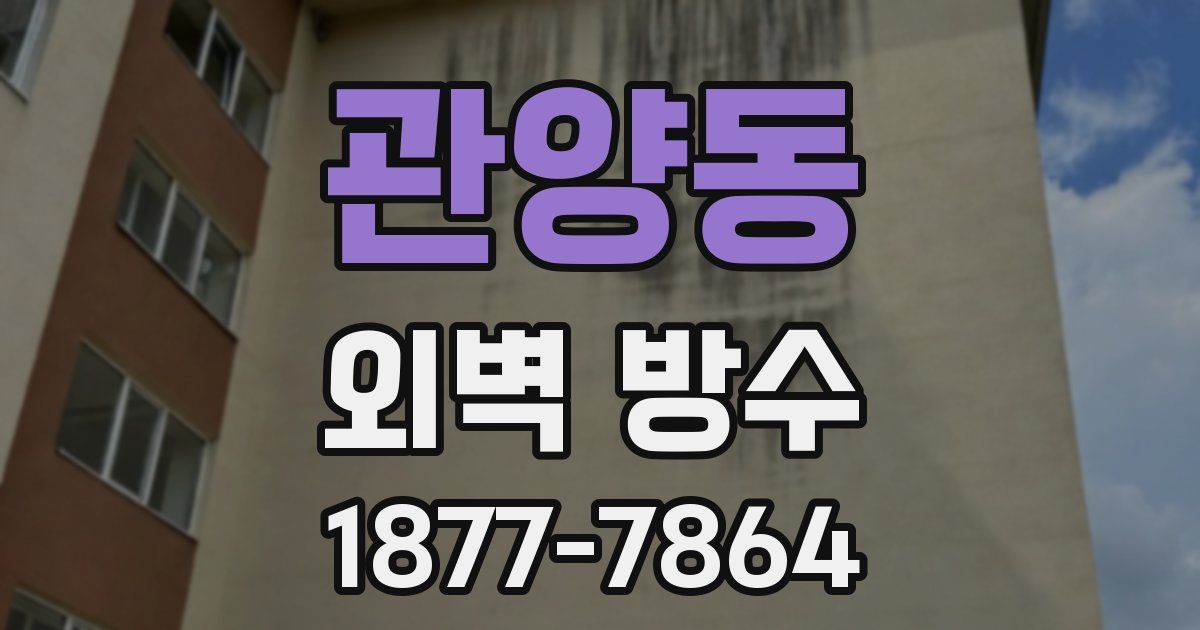 관양동 외벽 방수