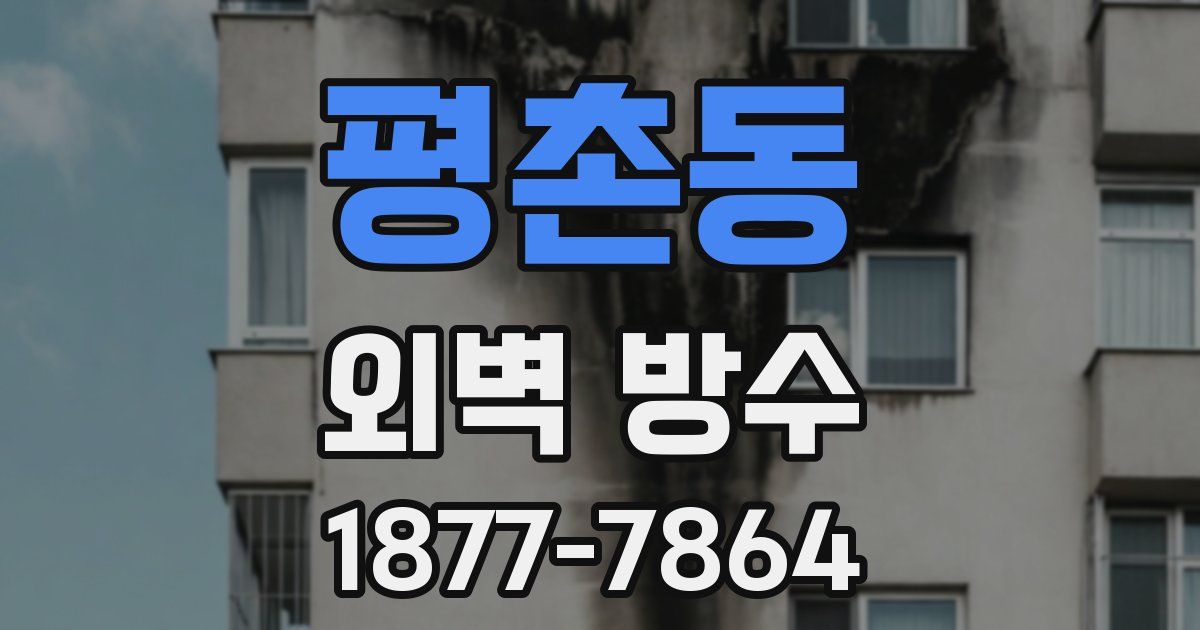 평촌동 외벽 방수
