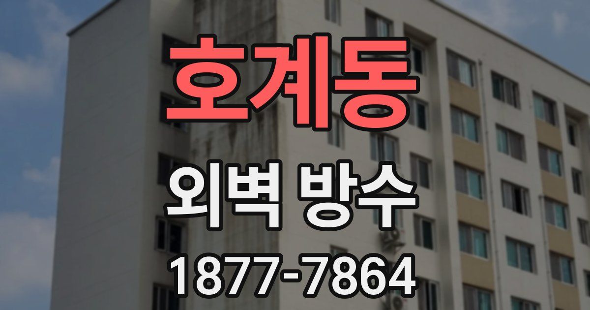 호계동 외벽 방수