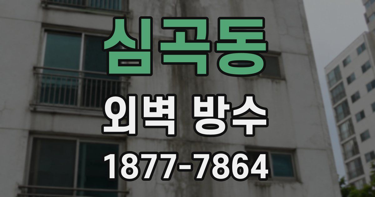 심곡동 외벽 방수