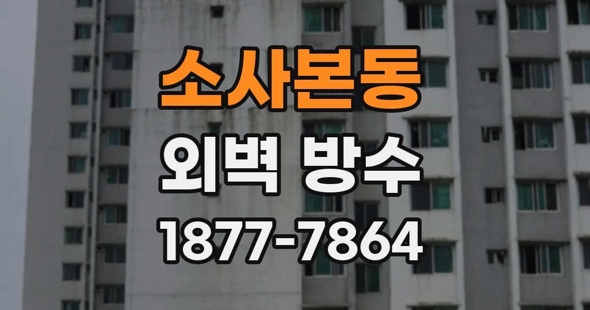 소사본동 외벽 방수