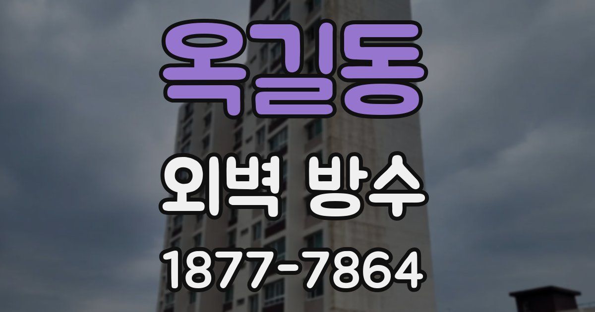 옥길동 외벽 방수