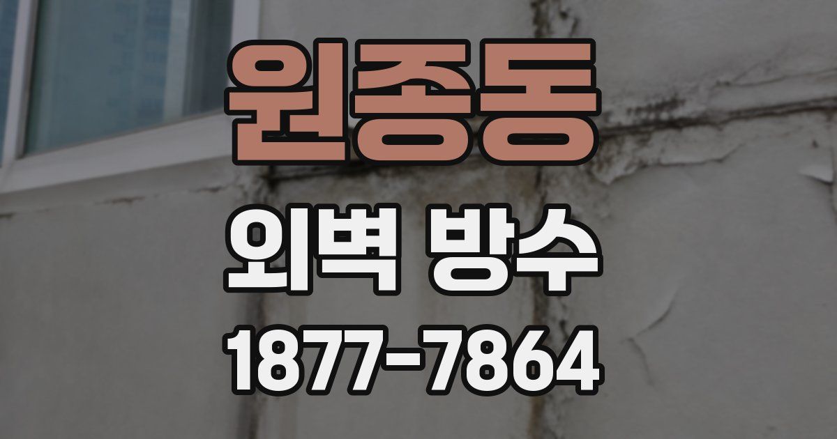원종동 외벽 방수