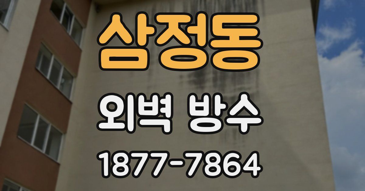 삼정동 외벽 방수