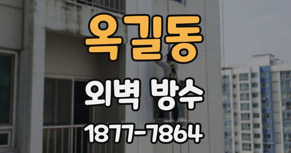 옥길동 외벽 방수