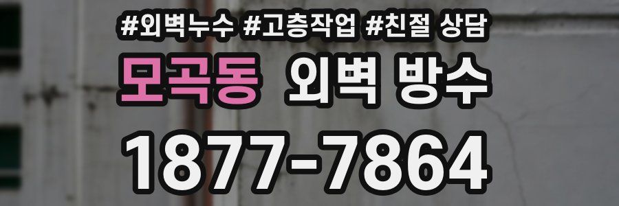 모곡동 외벽 방수