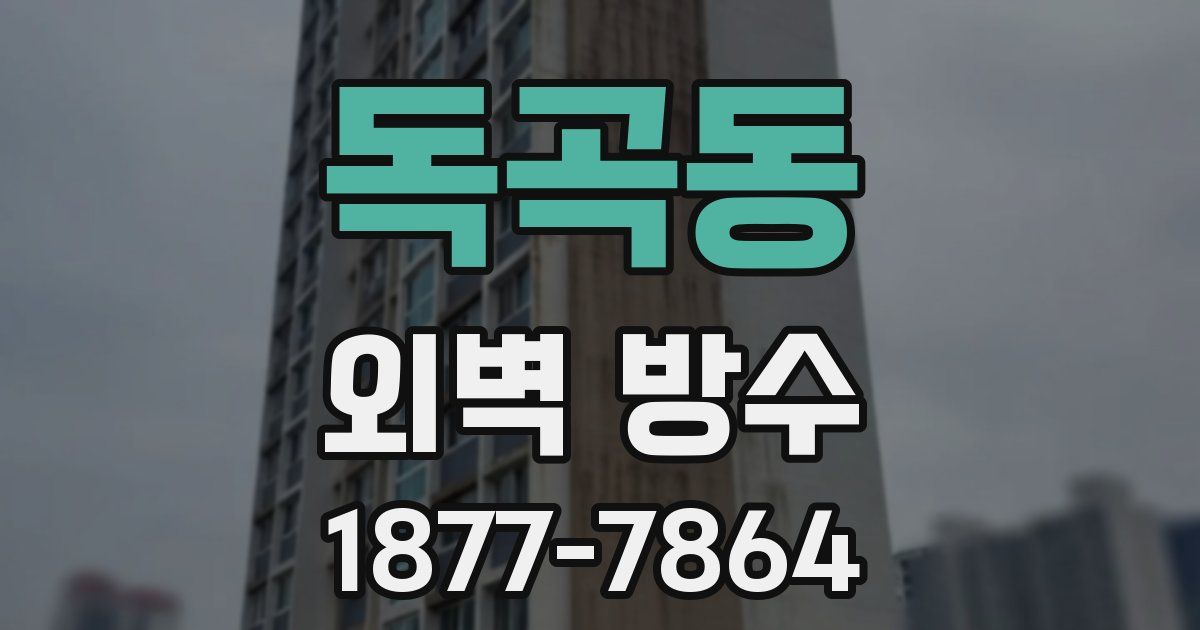 독곡동 외벽 방수