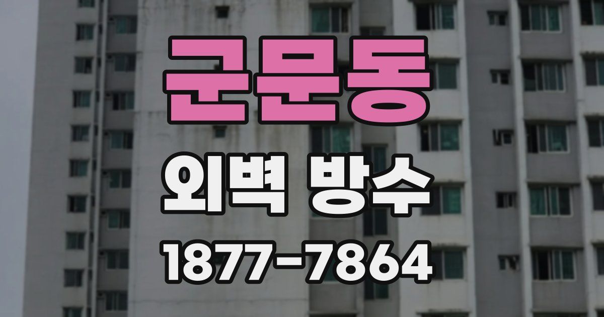 군문동 외벽 방수
